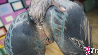 Tattoo Pair Pov Virtual Sex - Anal Creampie, Female Climax, Alternative, Emo, Anal Screw, Gapes, Sloppy Bj