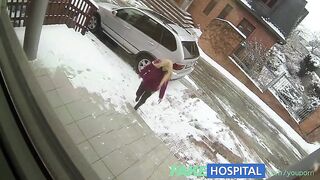 Fake Hospital Doctor denies antidepressants and prescribes a wonderful licking and a hard screwing