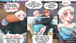 Frozen part #1 -Cunning Boyfriend Tricked Wife's Sister and Banged her in the Butt - Anal Creampie