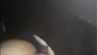 Sloppy seconds for hubby at gloryhole