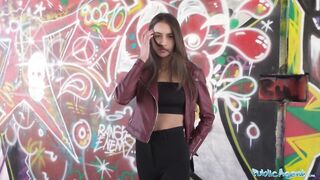 Public Agent Sexy Brown Haired Angel having sex in POV Outside