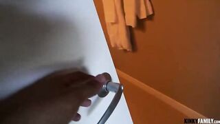 Lewd step sister went to her step brother’s room to suck his massive hard dong