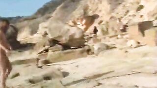 Nudist Gal Caught Accidental Erection From Chap at Undressed Beac