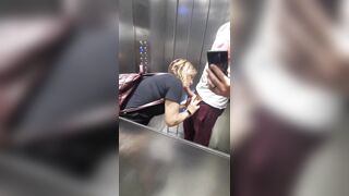 I desire to bang my sister's partner but it's not possible at home we go to a parking lot and I begin sucking his knob in the elevator