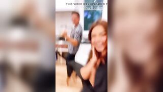 Sarah Hyland selfish in open shirt at home