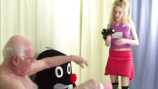 Hawt teen Sarah Lovely enticed by cunning older man Mireck