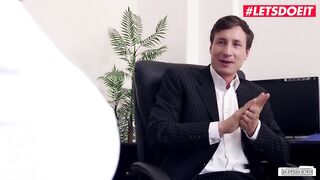 LETSDOEIT - July Johnson - Office Joy With Breasty German Honey