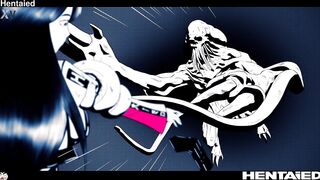 Real Life Manga - CGI monster destroy all holes of Rae Lil Ebony w Jia Lissa n ton of cum