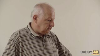 DADDY4K. Old chap has sex with sons GF during the time that man is repairing his computer
