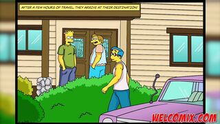 Avid holiday in the country abode - The Simptoons