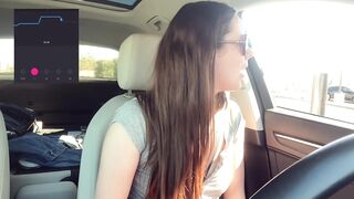 Cumming *embarassingly* hard in a Starbucks Drive Thru (LUSH CONTROL PART two)