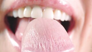 Close up fellatio, playing with my husbands hard shlong head