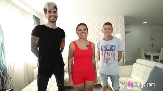 Anty's 1ST 3SOME: That Babe won't forget this astonishing day!