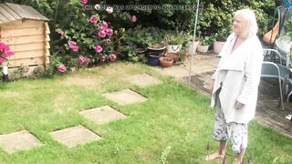 Neighbour Granny With Large Breasts (That Babe Caught Me!)