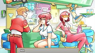 SPACE RESCUE CODE PINK 4.5: SAUNA PLEASURE WITH RED HEAD TEENS