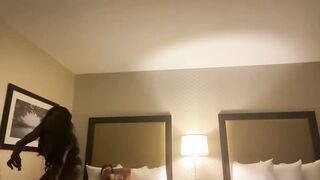 His wife cheated so I cheered him up and his lengthy latin penis