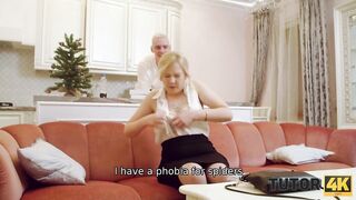 TUTOR4K. Cute coach keeps loving sex even though that babe is a aged woman