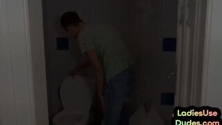 CFNM femdom teens peg hunk backdoor