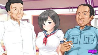 Manga Pros - Akane Fails At School & Her Stepmom Is There To Assist By Riding Her Teacher's Wang