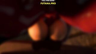 Excited Witch crave Large Dickgirl's Ramrod - CG Animated Shemale Hentai on Female