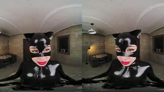 Teen Honey In Latex Catsuit Kylie Rocket As Catwoman Seducing and Screwing Batman