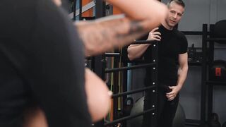 Ultra sexy hawt gym sweetheart Monika Fox Double Permeated at the gym by 2 other gym boys Thomas Stone and Toby!