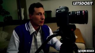 LETSDOEIT - Breasty Blondie Lia Louise Ravaged By Large Cock Pornstar In Her Newbie Twat