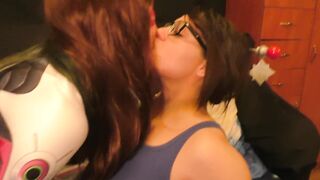 D. Va and Mei Lesbo Оverwatch Сosplay