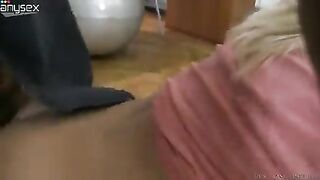 Lustful granny Zora White sucks cock jointly with her girlf