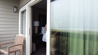 Getting caught banging in the balcony!! (Beach view)