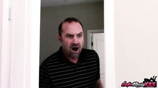 Kinky Stepmom Drilled In Taboo Trio