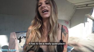 Public Agent - Lewd mother I'd like to fuck Nurse transferred to fresh town picked up expecting at teach station and assents to suck and screw large ebony penis outdoors for additional money