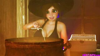 XXX CG Witch Dickgirls • HQ FUTANARI Animation