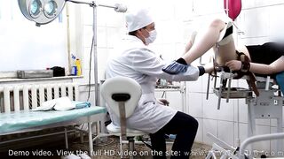 Nice-Looking hotty gets gyno exam