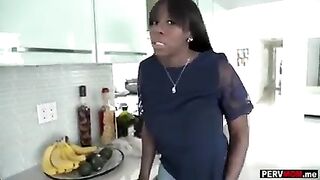 Big melons black stepmom made stepson feel more excellent