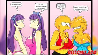 These twins are a Fantasy - The Simptoons Cartoons