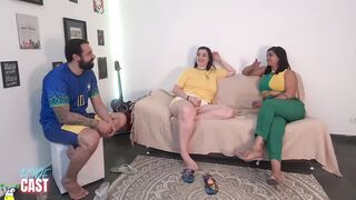 Fode Cast - A copa do mundo é nossa e a deliciosa estreiante no pornô chegou levando porra na buceta Ale Mancini
