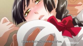 Youthful brunette hair with large tits bangs in college (Uncensored Comics)