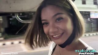 Lustful Oriental teen in glasses lets white mature guy use her throat and vagina