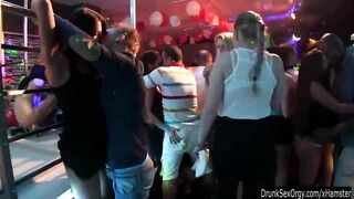 Sinfully party sweethearts dancing and banging