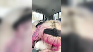Obese streetwalker with a large cool booty sucks jock, licks an mature guy's balls, takes a load of cum in her throat, then comes back to proceed sucking