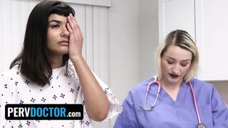 Concupiscent Chick With Pierced Nipps Apryl Rein Swallows The Doctor's Cum For A Favour - Perv Doctor