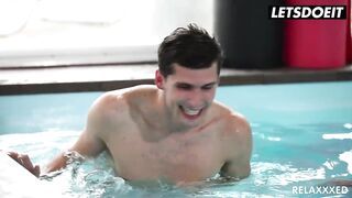 Euro Girl Ferrera Gomez Fucked In The Swimming Pool By Man - LETSDOEIT