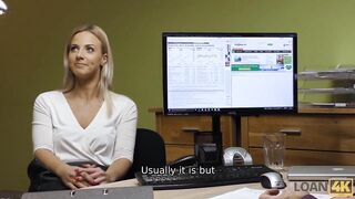 LOAN4K. Hookup with brazen banker promises quick cash to the hawt beauty
