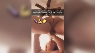 Hotwife sending spouse cheating snapchats