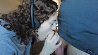 Real Homemade Working from home got interrupted for a priceless facial!