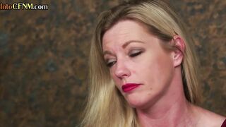 CFNM BJ n HJ mother I'd like to fuck gives BJ lesson two teen