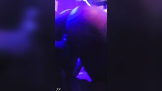 Freaky Dances In Stripclub VIP turns into sex. Takes off Cum Drum to Creampie Tiny Black Dancer