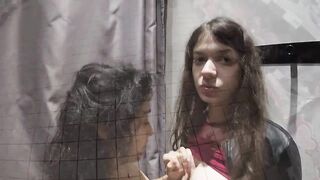 Upskirt no pants at the mall, public sex, facial and cumwalk!!!