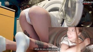 Step Sister Got Stuck Afresh into Washing Machine Had to Call Rescuers